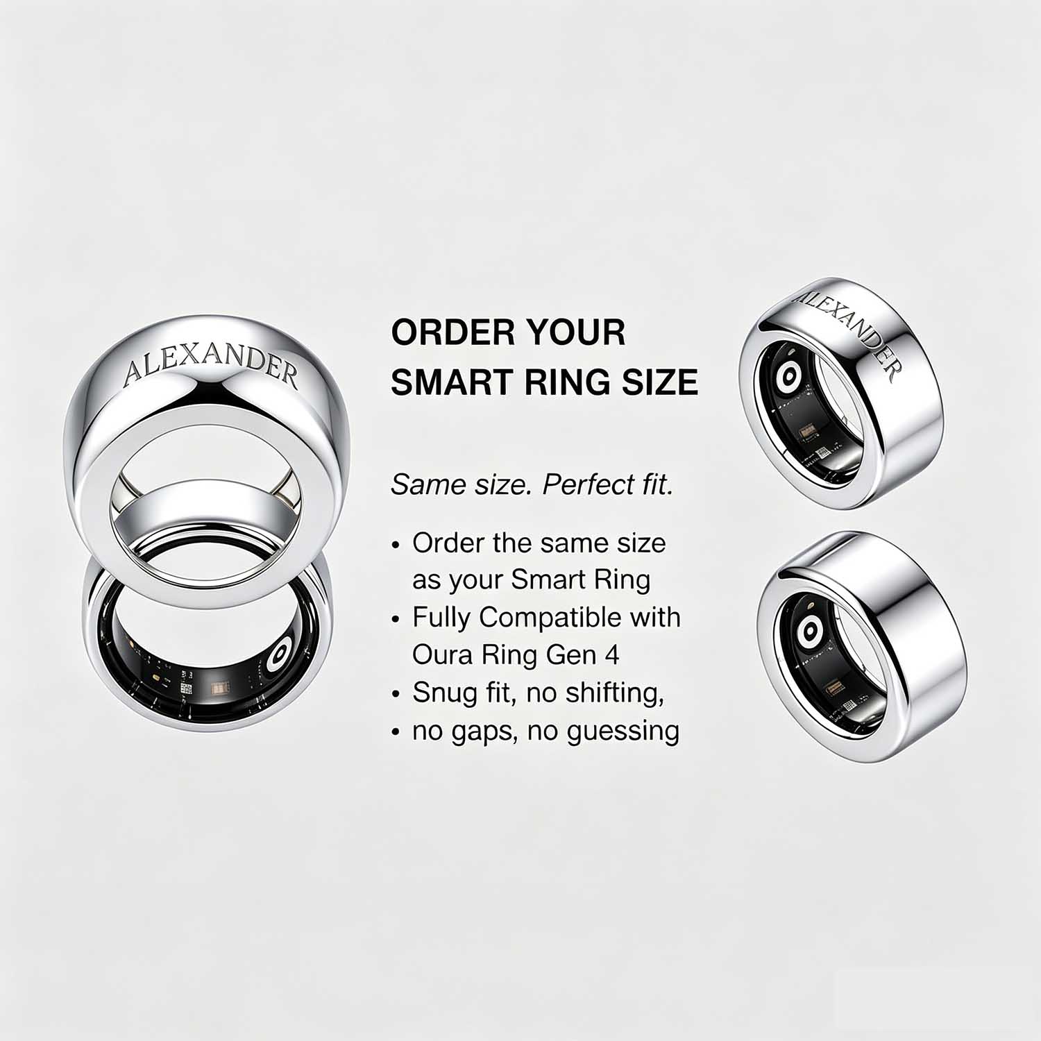 Qitian Custom Diamond Name Sma - đánh giá và giá Initial Ring Custom