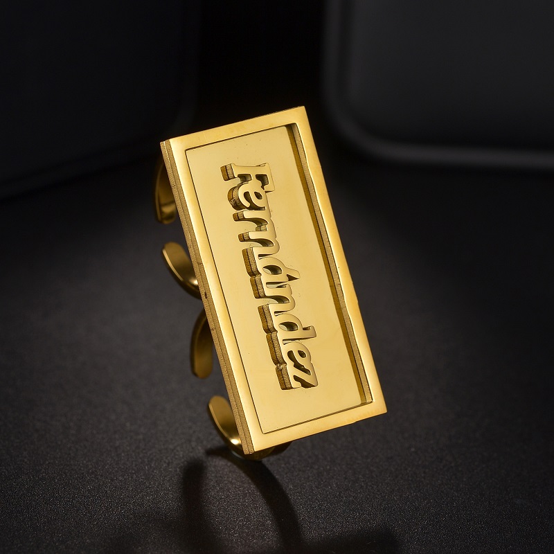 Fashion Custom Name Rings Stai - đánh giá và giá Initial Ring Custom