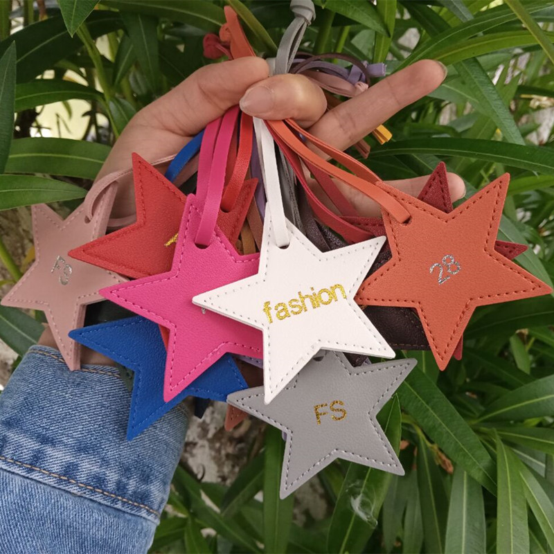 1PCS Free initials five pointe - đánh giá và giá Monogram Keychain Leather